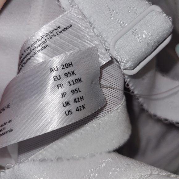 NWT Goddess White Underwire Bra 42K - Picture 3 of 5